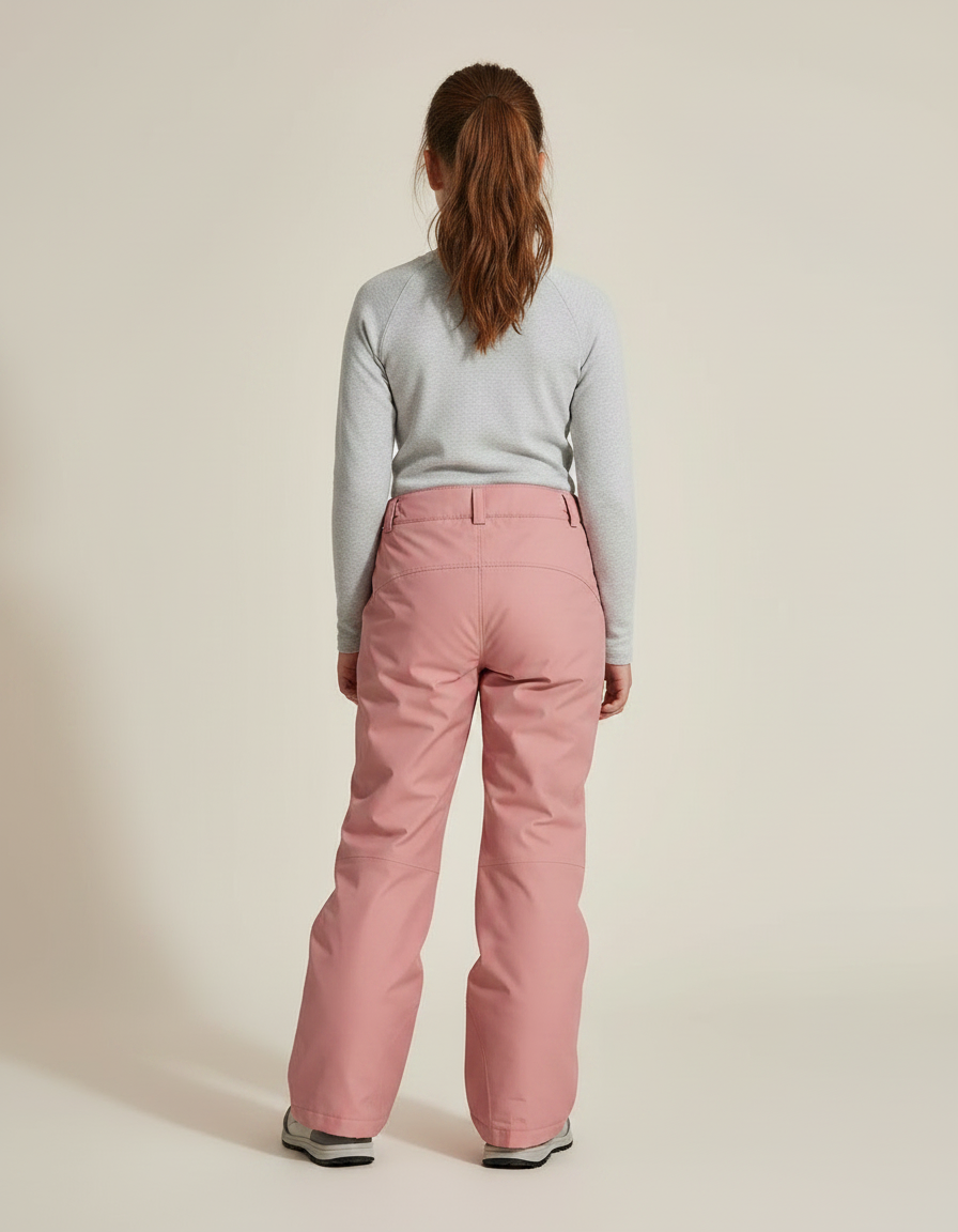 Pantalon Randonnée Rose Ample Imperméable Enfant - Polyester - vue 2
