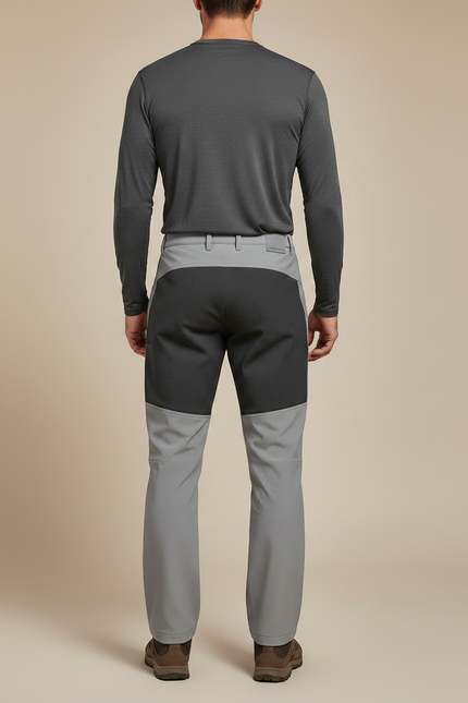 Pantalon De Randonnée Chaud - Gris Polyester - vue 2