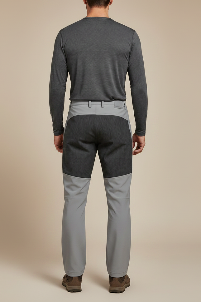 Pantalon De Randonnée Chaud - Gris Polyester - vue 2