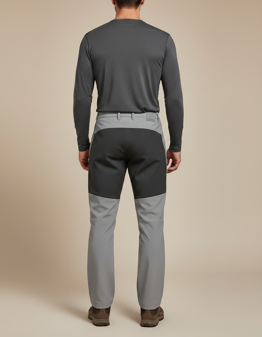 Pantalon De Randonnée Chaud - Gris Polyester - vue 2