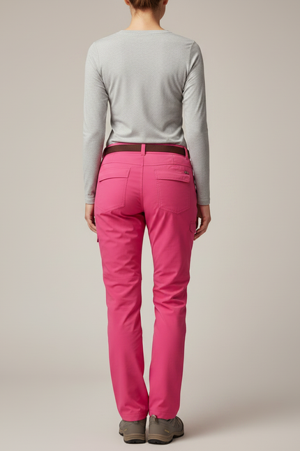 Pantalon 3/4 Randonnée Femme - Rose Polyester - vue 2