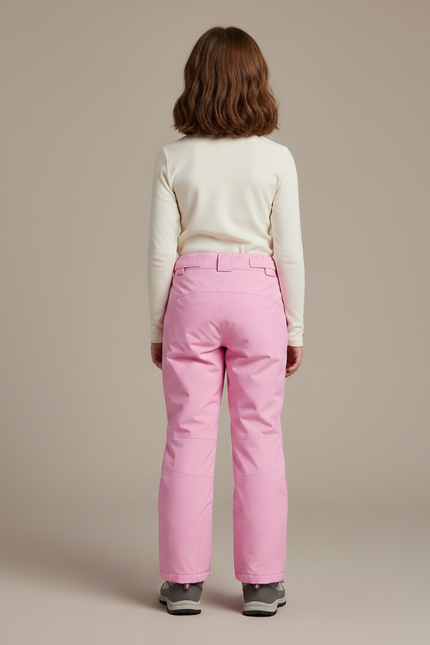 Pantalon Randonnée Rose Enfant Imperméable Chaud Hiver - Polyester - vue 2