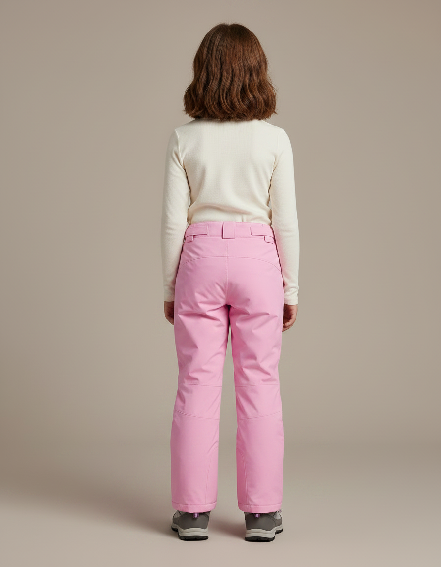 Pantalon Randonnée Rose Enfant Imperméable Chaud Hiver - Polyester - vue 2