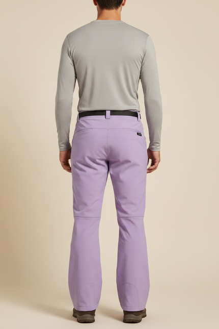 Pantalon Randonnée Violet Ample Ceinture Imperméable Homme - Polyester - vue 2
