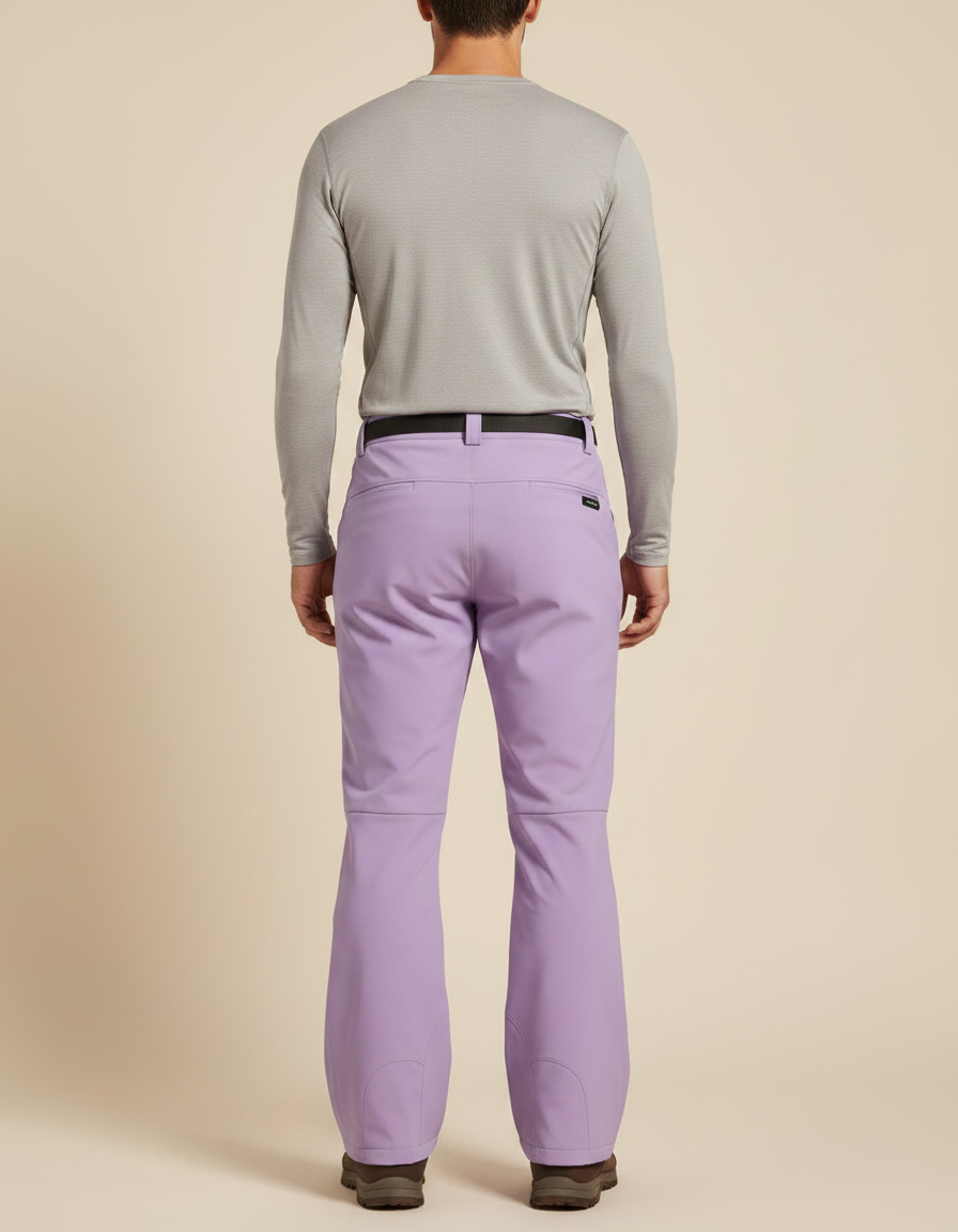 Pantalon Randonnée Violet Ample Ceinture Imperméable Homme - Polyester - vue 2