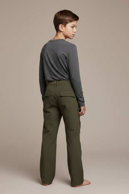 Pantalon Randonnée Kaki Ample Décontracté Unisexe - Polyester - vue 2