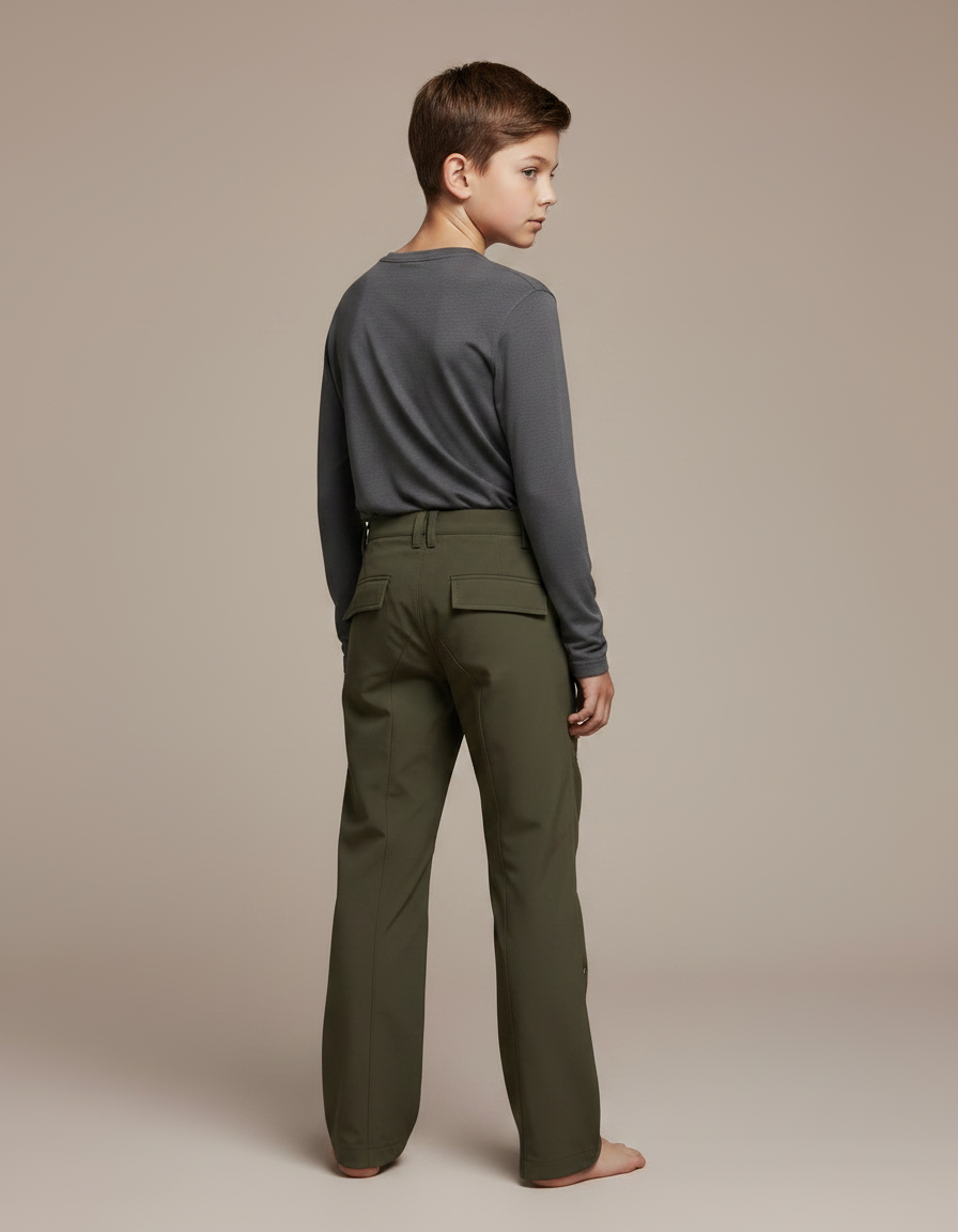 Pantalon Randonnée Kaki Ample Décontracté Unisexe - Polyester - vue 2