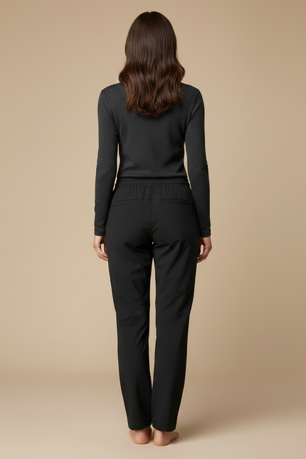 Pantalon Randonnée Noir Léger Confortable Sportif Femme - Polyester - vue 2
