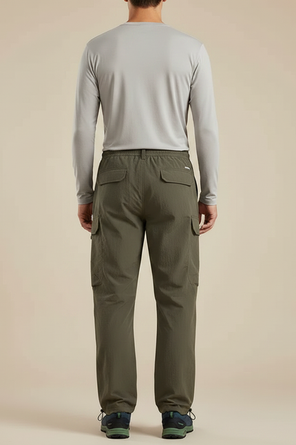 Pantalon Randonnée Militaire - Kaki Polyester - vue 2