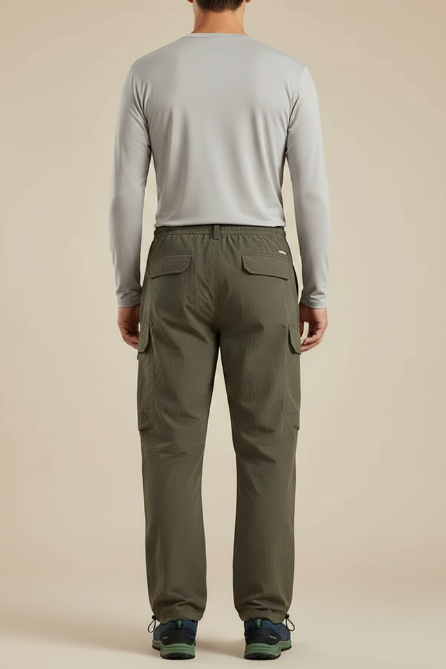 Pantalon Randonnée Militaire - Kaki Polyester - vue 2