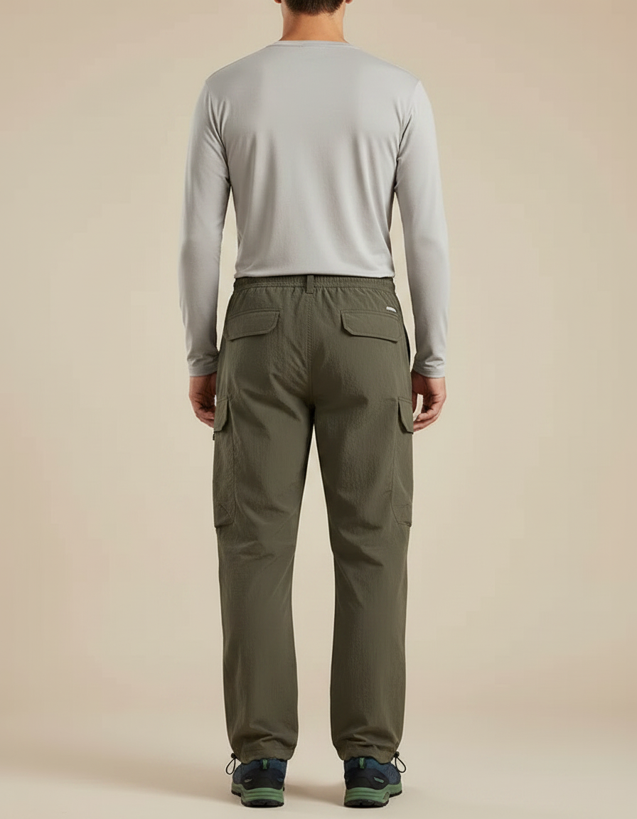 Pantalon Randonnée Militaire - Kaki Polyester - vue 2