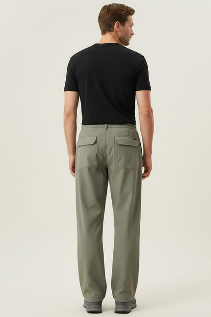 Sur Pantalon Randonnée - Kaki Polyester - vue 2
