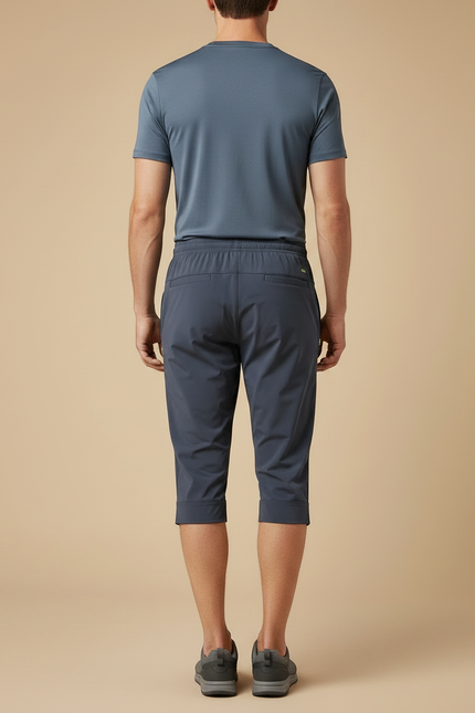 Pantalon Randonnée Capri Gris Séchage Rapide Léger Sport - Polyester - vue 2