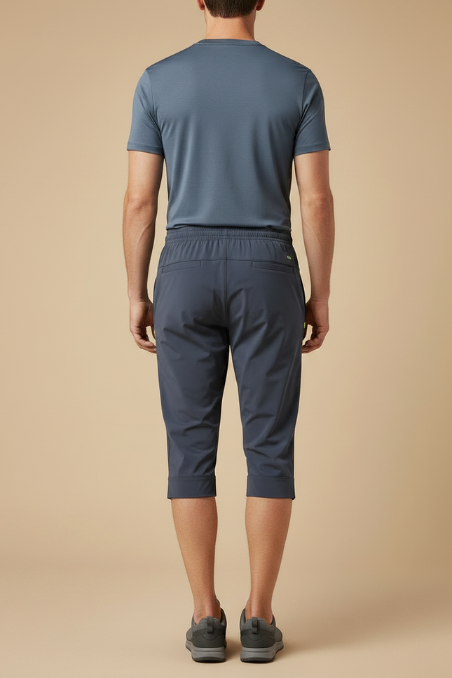 Pantalon Randonnée Capri Gris Séchage Rapide Léger Sport - Polyester - vue 2