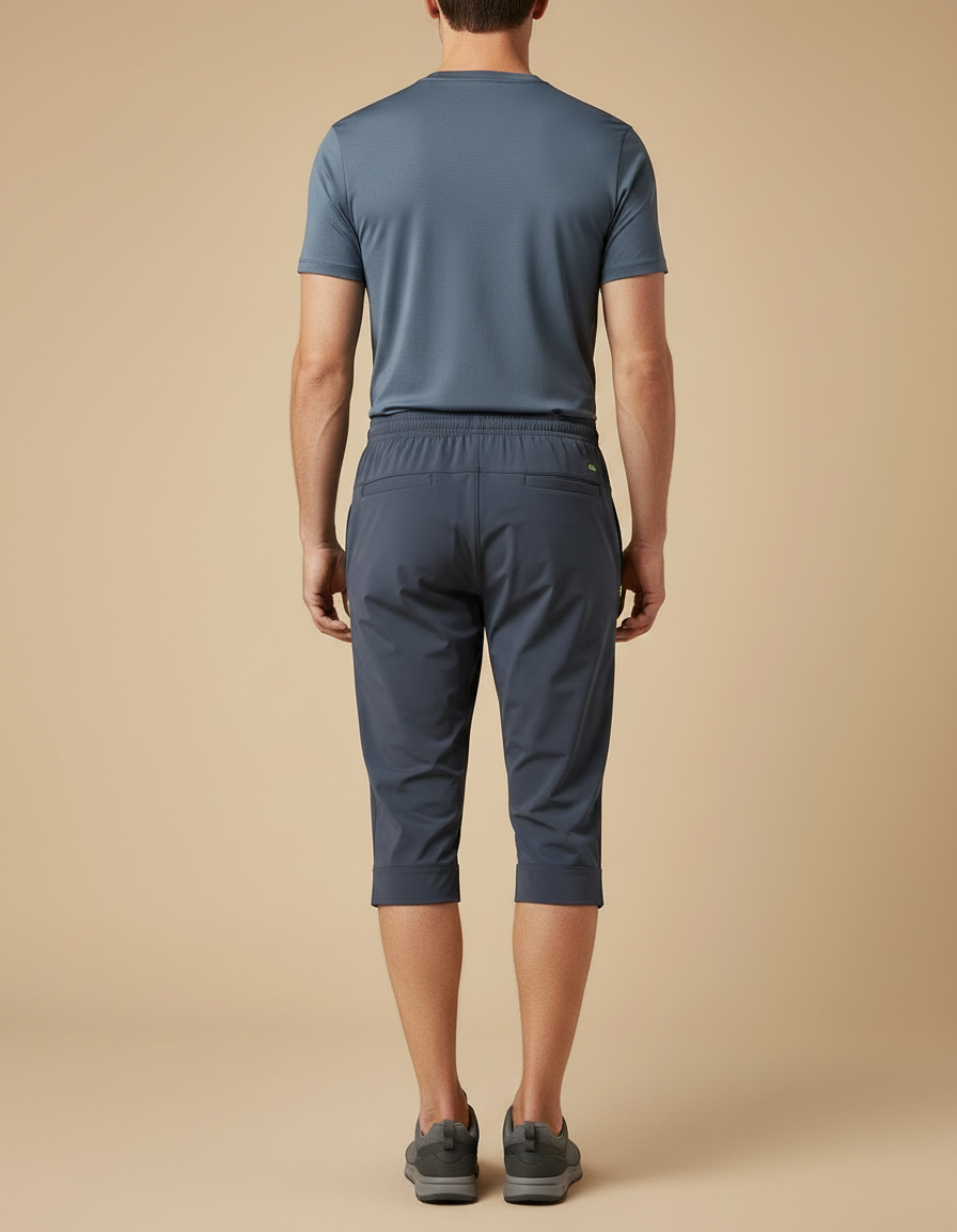 Pantalon Randonnée Capri Gris Séchage Rapide Léger Sport - Polyester - vue 2