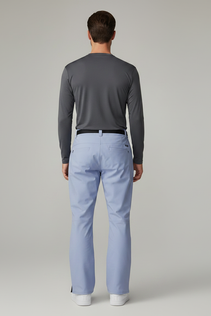 Pantalon Randonnée Bleu Ciel Ample Imperméable Zippé Homme - Polyester - vue 2
