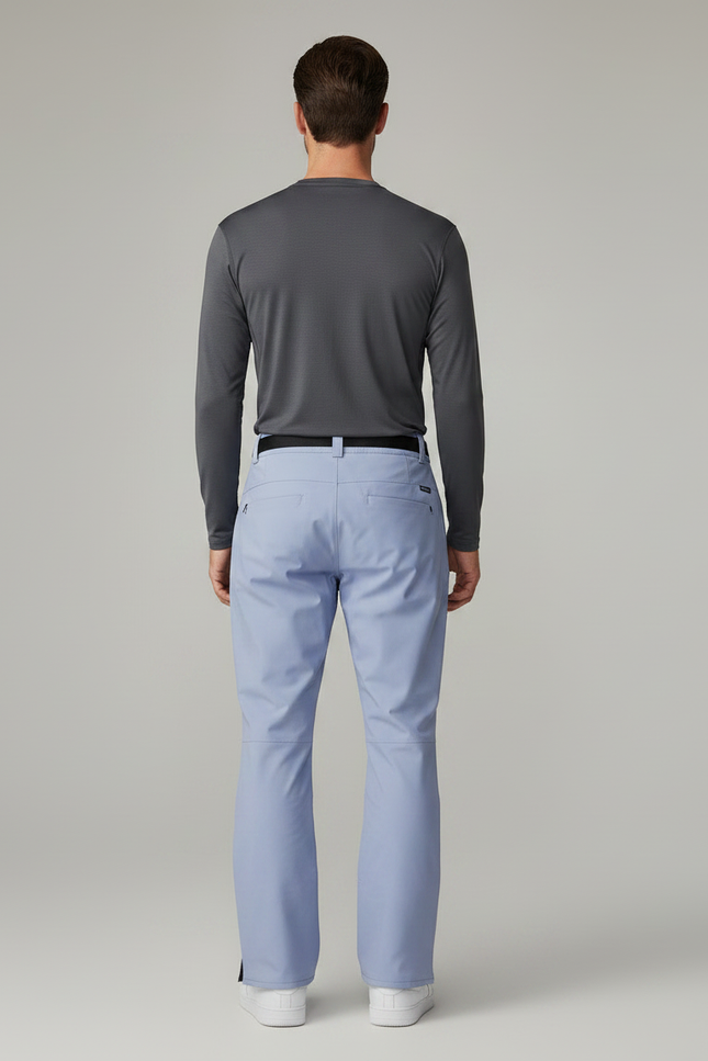 Pantalon Randonnée Bleu Ciel Ample Imperméable Zippé Homme - Polyester - vue 2