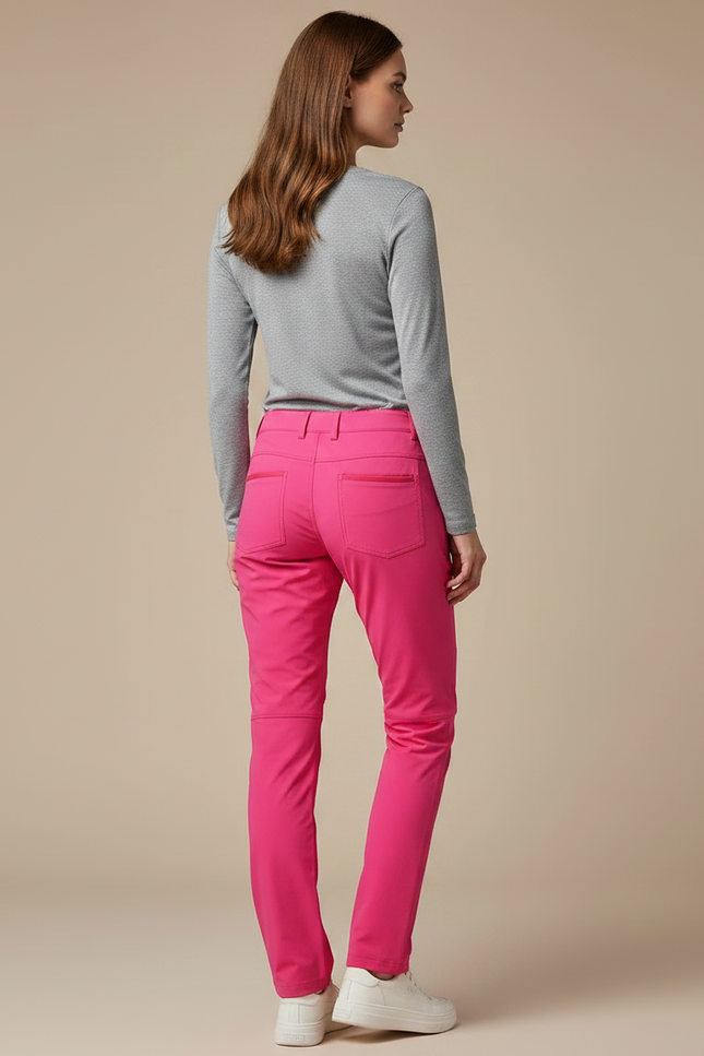 Pantalon Randonnée Rose Fuchsia Respirant Femme - Polyester - vue 2