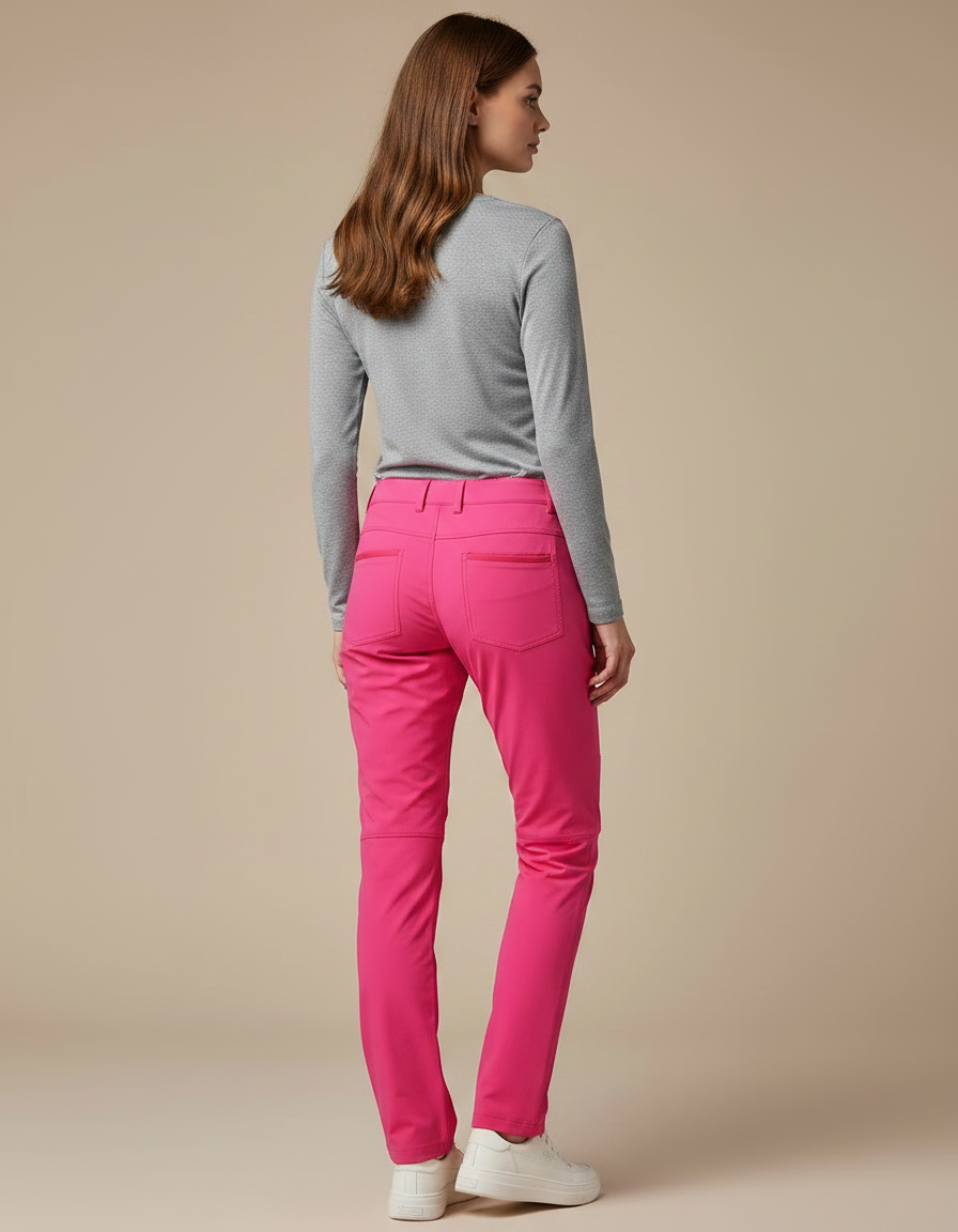 Pantalon Randonnée Rose Fuchsia Respirant Femme - Polyester - vue 2