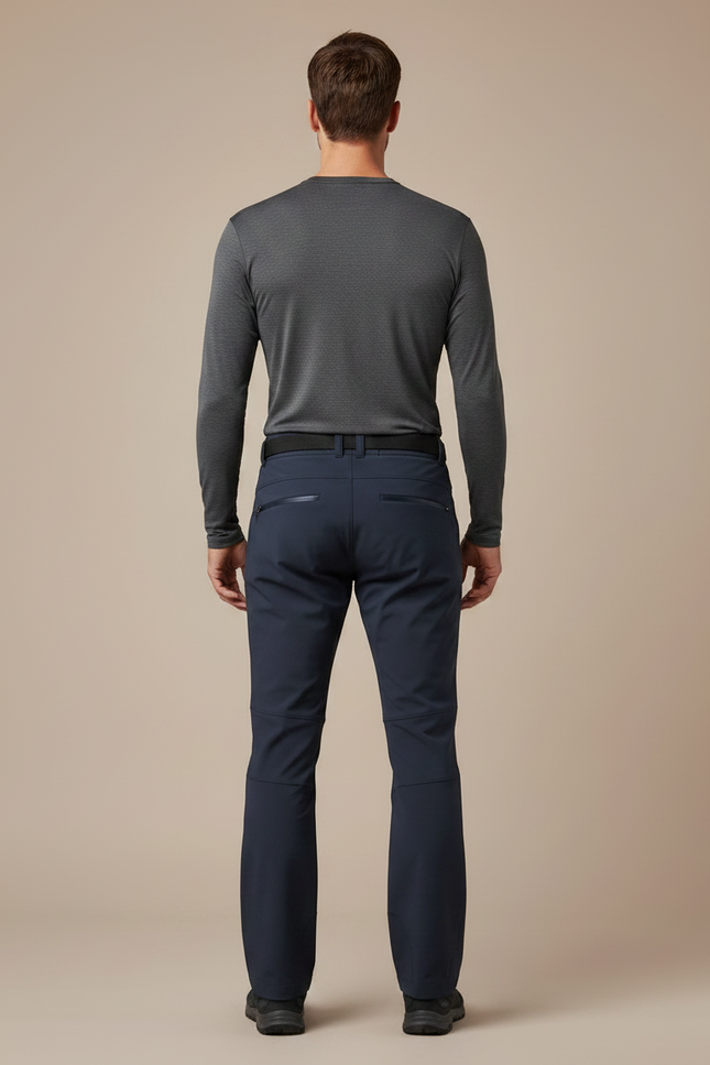 Pantalon Randonnée Homme Bleu Marine Softshell Imperméable - Polyester - vue 2