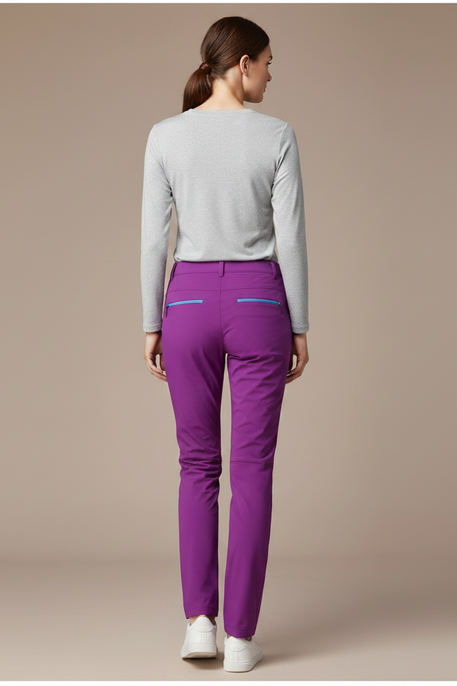 Pantalon Randonnée Violet Extensible Respirant Femme - Polyester - vue 2