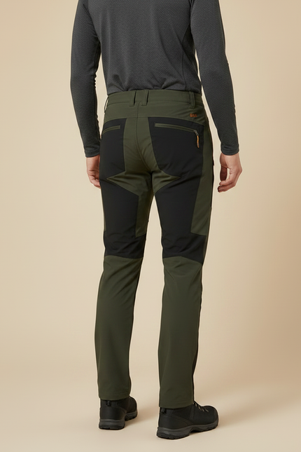 Pantalon Randonnée Vert Olive Renforcé Stretch Homme - Polyester - vue 2
