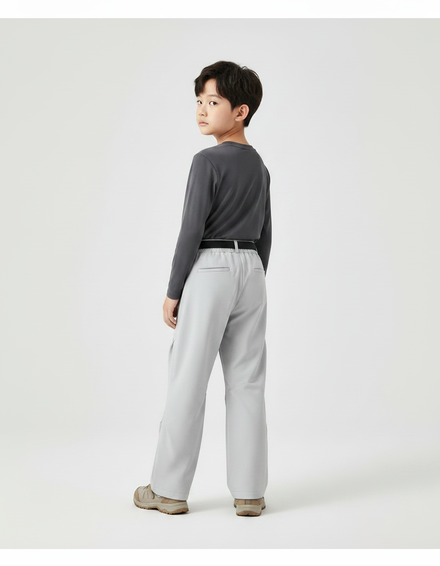 Pantalon Randonnée Gris Ample Décontracté Unisexe - Polyester - vue 2