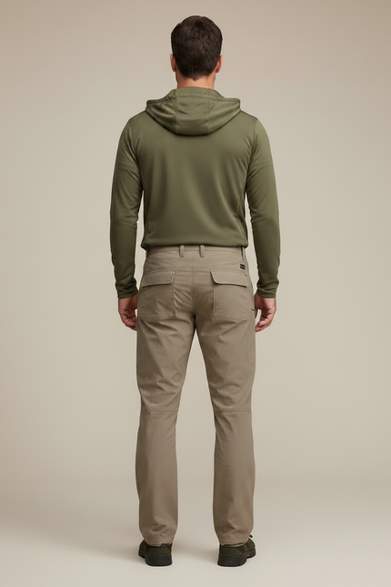 Pantalon Homme Randonnée Été - Beige Polyester - vue 2