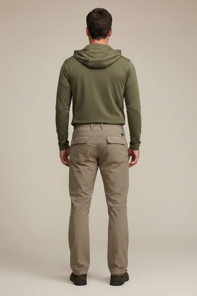 Pantalon Homme Randonnée Été - Beige Polyester - vue 2