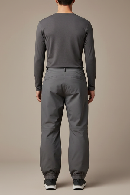 Pantalon Randonnée Gris Imperméable Ample Coupe-Vent Homme - Polyester - vue 2