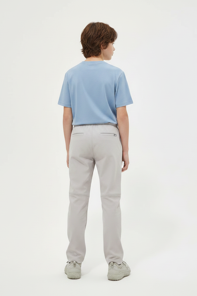 Pantalon Randonnée Gris Cordon Ample Enfant Sport - Polyester - vue 2