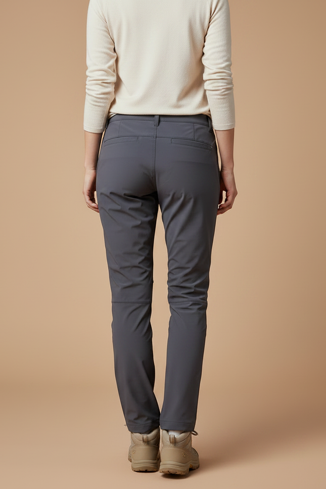 Pantalon Randonnée Gris Anthracite Stretch Femme Léger - Polyester - vue 2