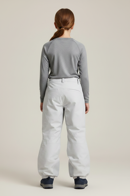 Pantalon Randonnée Gris Clair Ample Imperméable Enfant - Polyester - vue 2