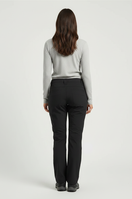 Pantalon Randonnée Noir Stretch Technique Femme - Polyester - vue 2
