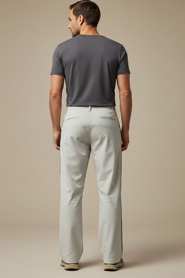 Pantalon Randonnée Gris Clair Droit Décontracté Homme - Polyester - vue 2