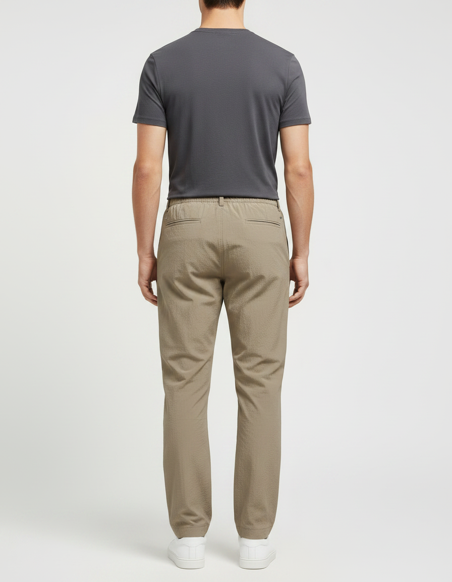 Pantalon Randonnée Kaki Léger Ample Décontracté Sport - Polyester - vue 2