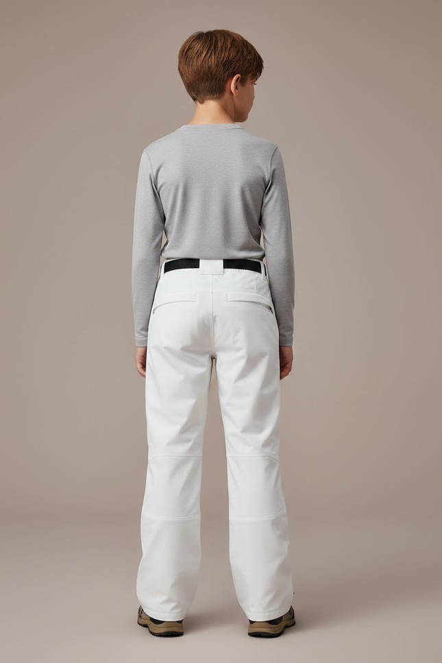 Pantalon Randonnée Blanc Ample Impermééable Enfant - Polyester - vue 2
