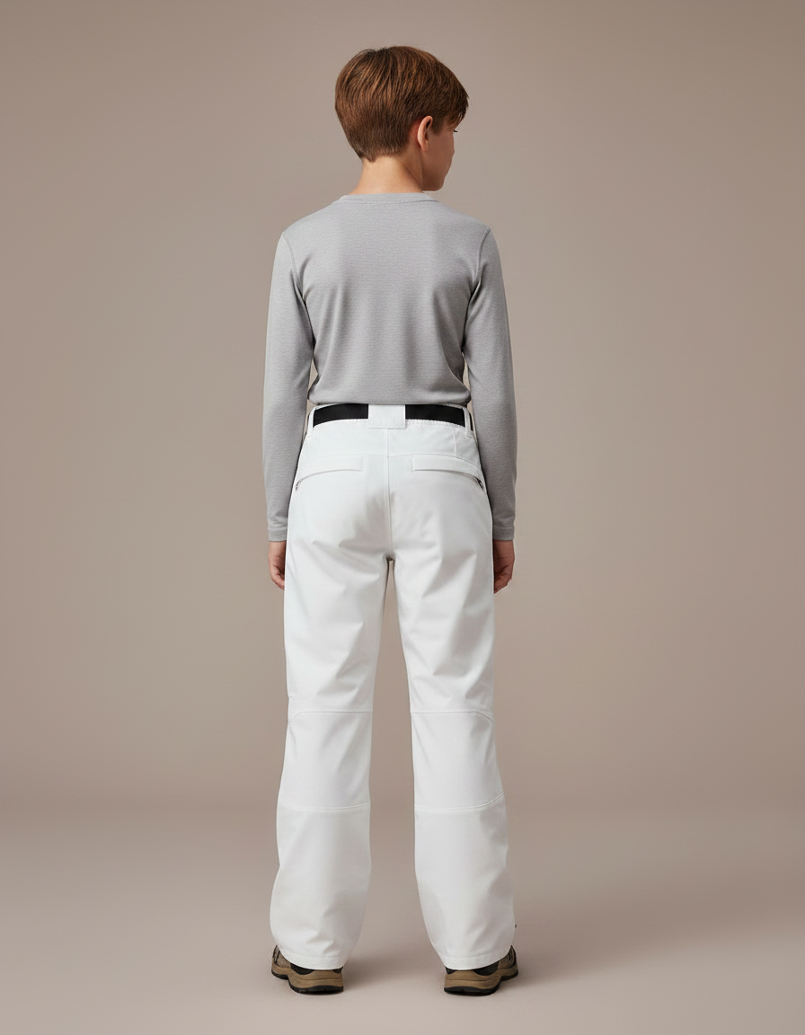 Pantalon Randonnée Blanc Ample Impermééable Enfant - Polyester - vue 2