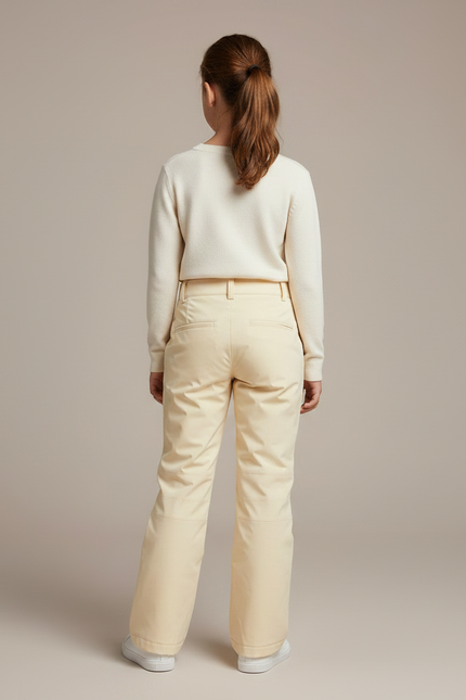 Pantalon Randonnée Beige Imperméable Ample Enfant - Polyester - vue 2