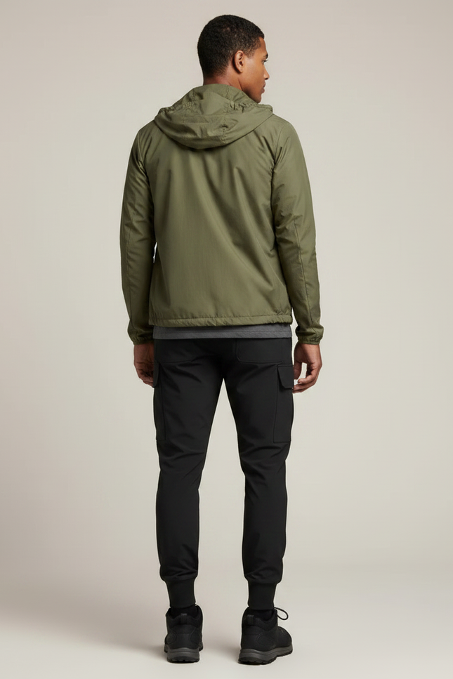 Pantalon Randonnée Noir Cargo Homme Jogger Léger - Polyester - vue 2