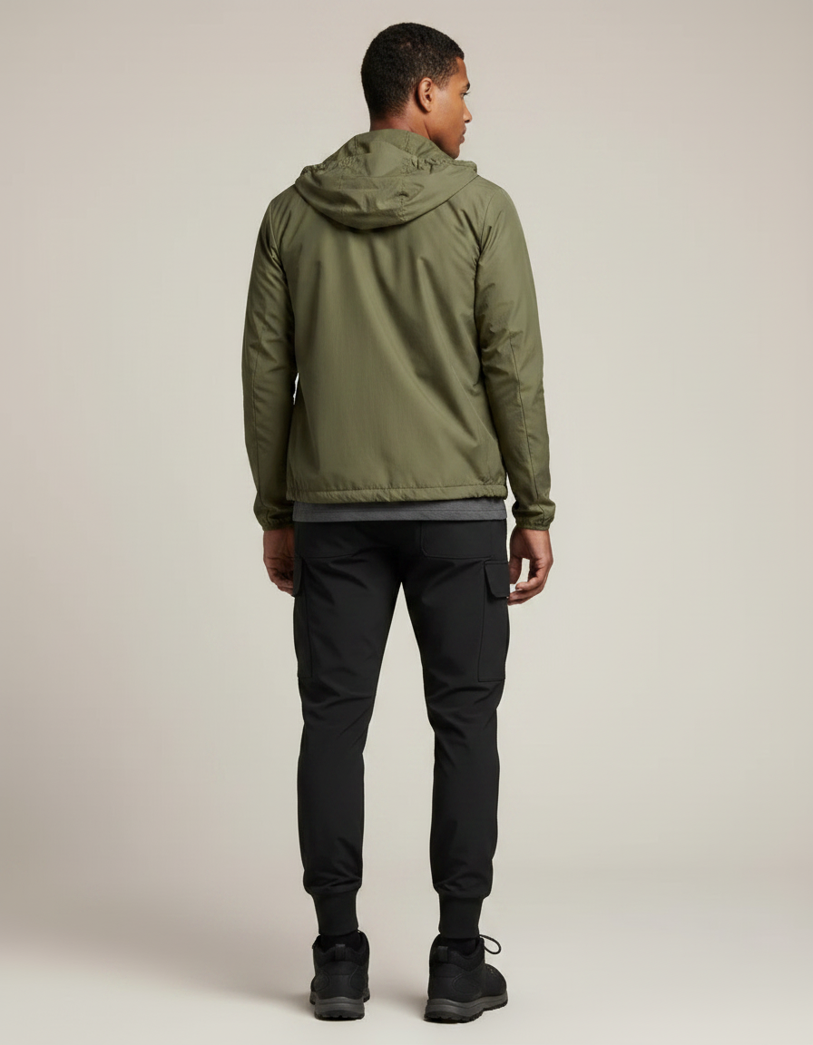 Pantalon Randonnée Noir Cargo Homme Jogger Léger - Polyester - vue 2