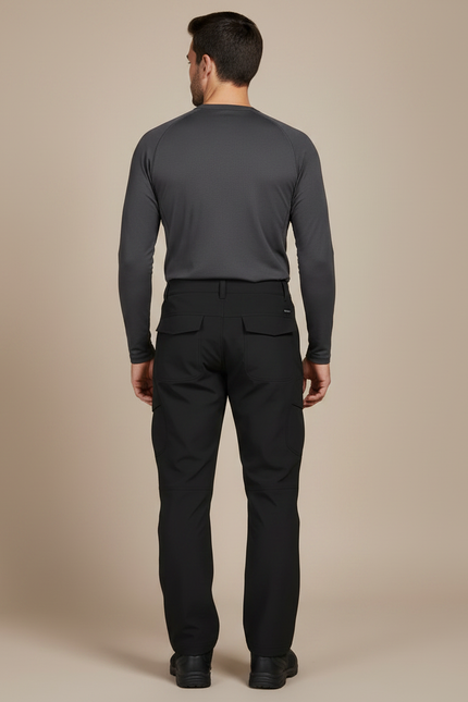 Pantalon Randonnée Étanche - Noir Polyester - vue 2