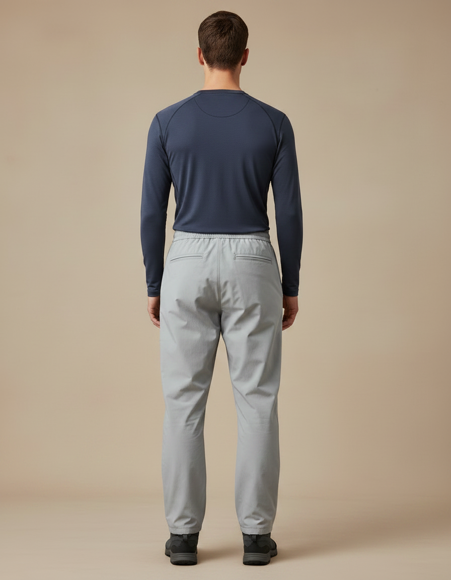 Pantalon Randonnée Gris Homme Léger Confortable Cargo - Polyester - vue 2