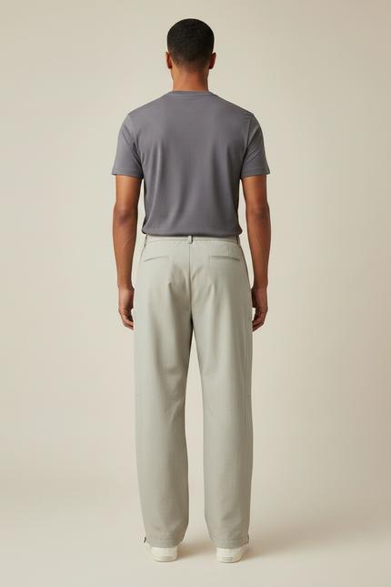 Pantalon Randonnée Beige Léger Décontracté Zippé Homme - Polyester - vue 2