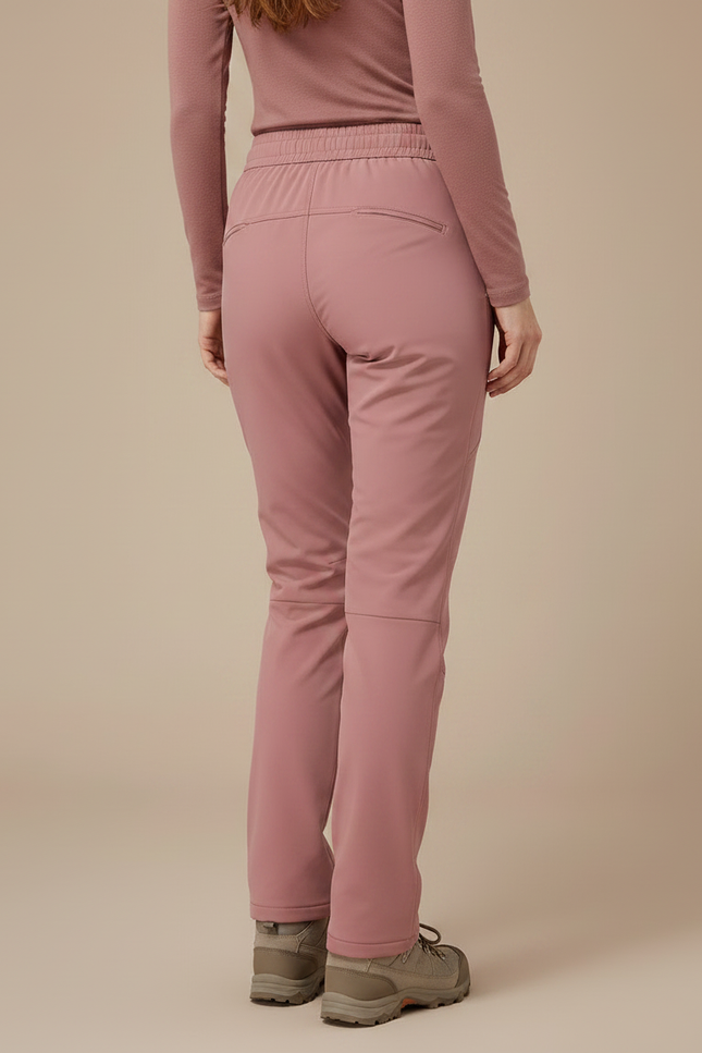 Pantalon Randonnée Raquette Femme - Rose Polyester - vue 2