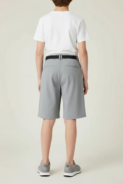 Pantalon Randonnée Gris Court Léger Unisexe - Polyester - vue 2