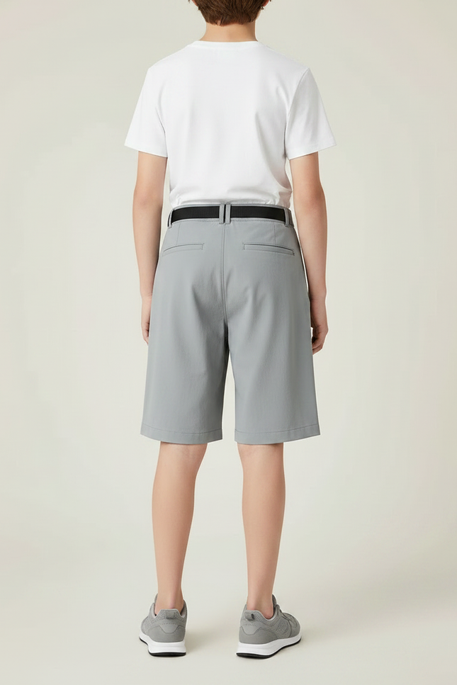 Pantalon Randonnée Gris Court Léger Unisexe - Polyester - vue 2