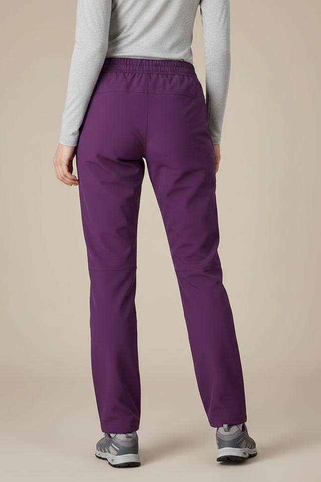 Pantalon Randonnée Violet Élastique Chaud Femme - Polyester - vue 2