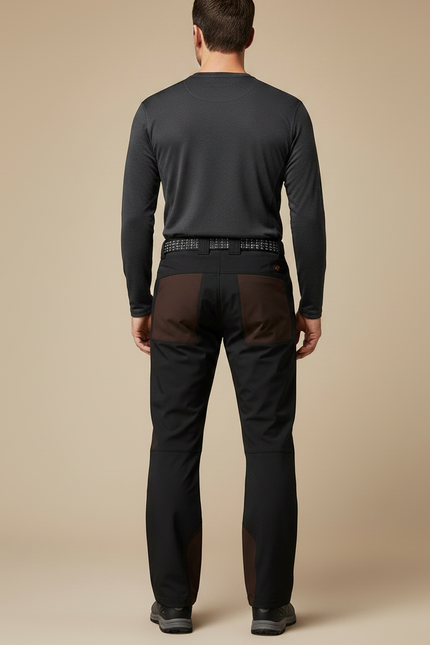 Pantalon Chaud Randonnée Homme - Multicolore Polyester - vue 2