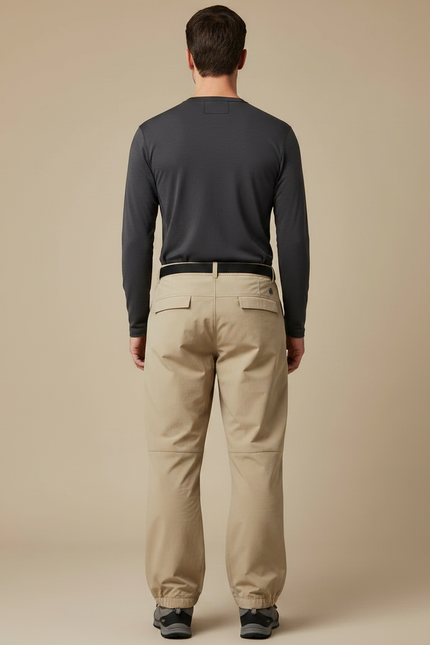 Pantalon Randonnée Beige Ample Confortable Léger Homme - Polyester - vue 2